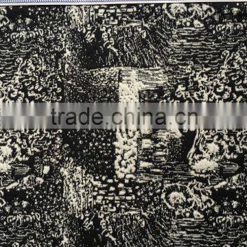 250g/sm Polyester Cotton Spandex systemic circulation knit Jacquard fabric,big repeat knit jacquard for lady dress