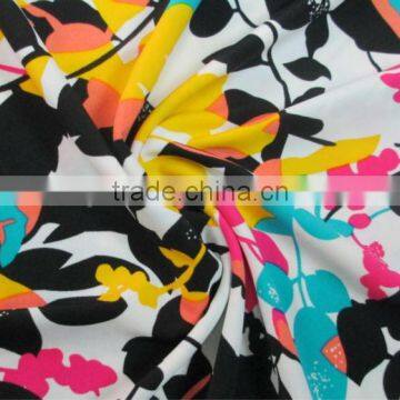 Excellant Quality Colorful Flower Printing Fabric Dress