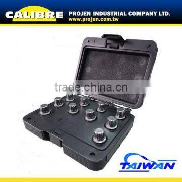 CALIBRE 9-15 point wheel lock key set locking wheel nut key set wheel Locking Lug Nuts set