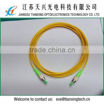 China supplier 9/125um simplex 3.0mm PVC jacket 3M FC APC fibre patch cord