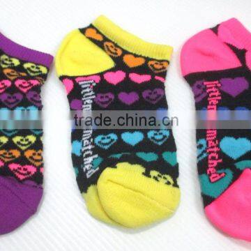 Expression of love colorful pattern liner sock