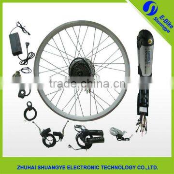 350W 26 inch electric bicycle conversion kits with 36v 12ah bottle battery, electric bike conversion kits