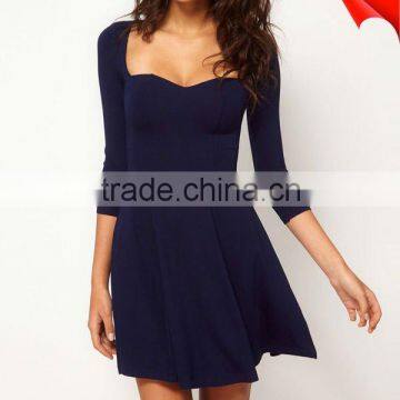 fashion women skirt with cutaway shoulder D-1444