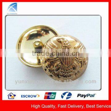 YX5748 Custom Metal Gold Plated Coat Buttons