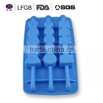 High quality fashionable factory price funny shape Silicone Ice cube Tray