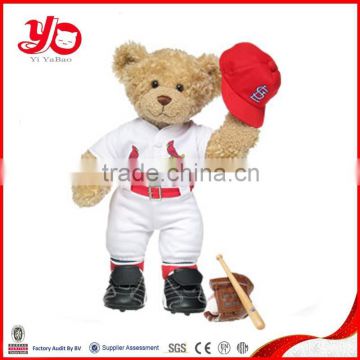 YOG plush toy supplier, custom stuffed soft brown teddy bear, plush toy teddy bear