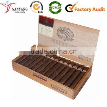 Timber wooden cigar box,handmade wood cigarette box