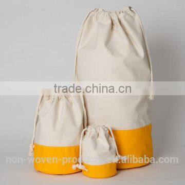 Promotional 100% cotton duck canvas ,DIY Drawstring Bag