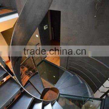 Indoor Metal Circle Spiral Stair With Checkered Plate Tread Quality Choice