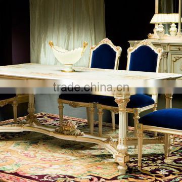 Luxury French Provincial Antique Dining Table and 6 Chair NFDT10