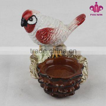 Hand-painted Ceramic Harvest Tealight Holder