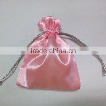 Latest Plain Drawstring Satin Cosmetic Bag