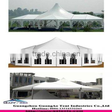 special design wedding event tent side wall with white pvc or white transparent windows or glass