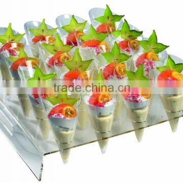 Custom acrylic plexiglass ice cream display, food display tray