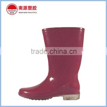 Crystal soles fashion women rain boots