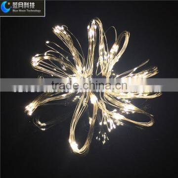 10strings 200leds 12v christmas light silver wire led string light