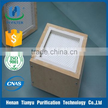 High efficiency air filter wooden frame filter