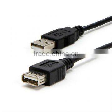 Black 15 Foot USB 2.0 Extension Cable