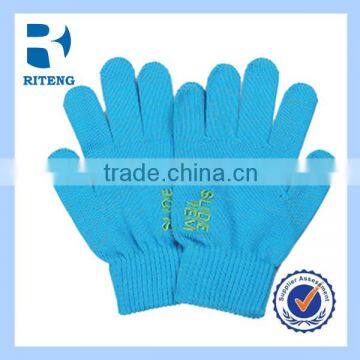 2014 blue winter touch screen warm gloves for Smartphones and Tablets