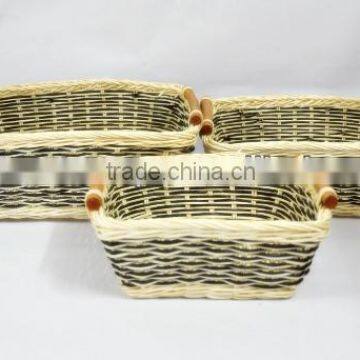 Novetly handicraft black wicker baskets