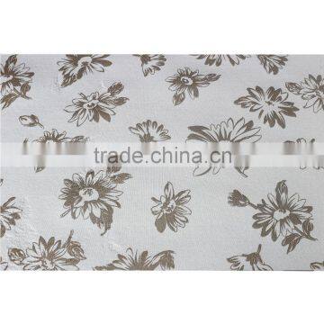 The beautiful floral pattern design T/R/SP coated scuba knit fabric