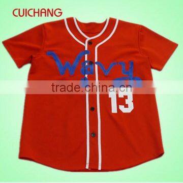 High Quality Custom Design Baseball Jersey Top breathable