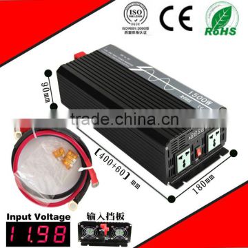 1500W 12VDC-220VAC pure sine wave inverter/power supply inverter without AC charge home inverter