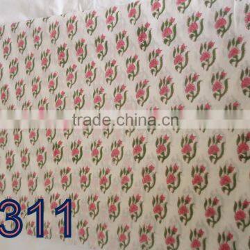 RTC-37 Indian 100% Cotton Hand Block Printed fabric Jaipur Manufacturer