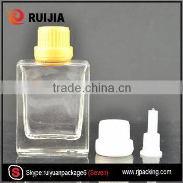 RUIJIA 15ml 30ml Rectangle Glass Dropper Bottle With Childproof and Tamper Evident Cap Wholesales photo-5