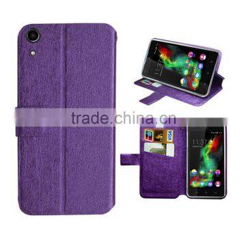 for archos 40D titanium case purple wallet leather case high quality with factory price