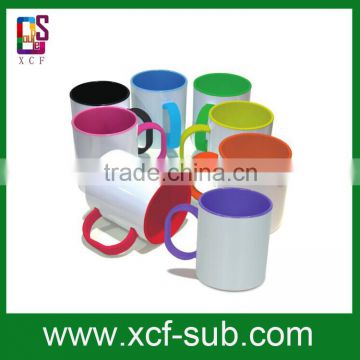 11oz polymer mug for sublimation,blank white sublimation mug