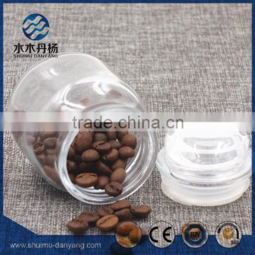 High quality 100ml food grade glass jar with glass lid