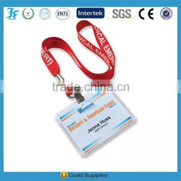 Custom plastic work ID card holder lanyard with high quality