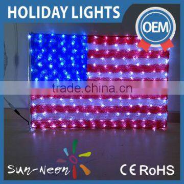 outdoor hanging motif light christmas street 2d motif flag light