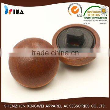 combined wooden button wood shank button with plastic shank