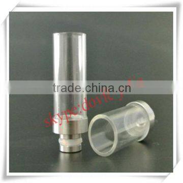 hot selling wholesale 510 glass drip tips wide bore ss/arcylic drip tip