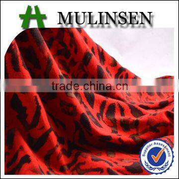 Mulinsen 30s open end yarn viscose printed fabric rolls