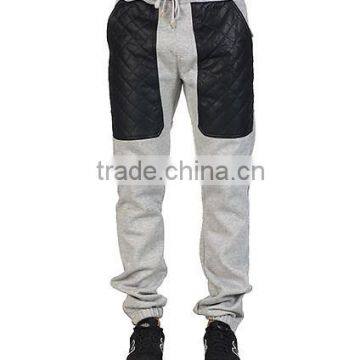 stylish high-end man gents pantsWholesale Custom Made Men's Grey Plain Fitness Gym Wear/ Jersey Jogger Fleece Pants