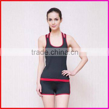 Fitness Workout Sports wear Gym Tank Tops with shorts sets for Women