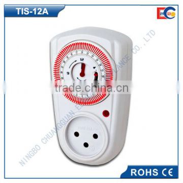 Israel plug 24 hour mechanical timer socket