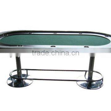 84"casino texas holdem poker table with deluxe steel legs