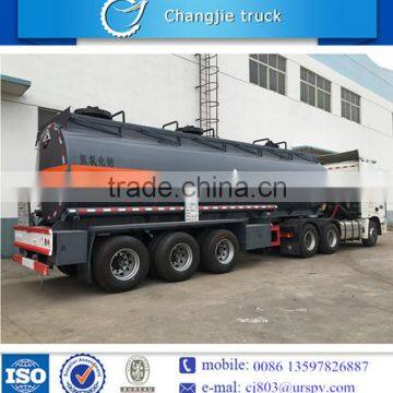 23cbm tri-axle chemical liquid transportation semi trailer