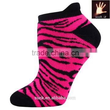 Ladies Jungle Footies Anklet Socks With Zebra-stripe photo-2