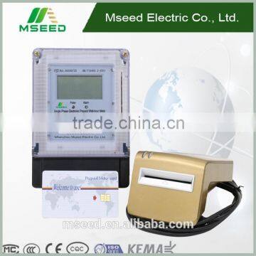 LCD Single Phase Electronic Prepayment *Watt-hour Meter, Prepaid electric energy meter