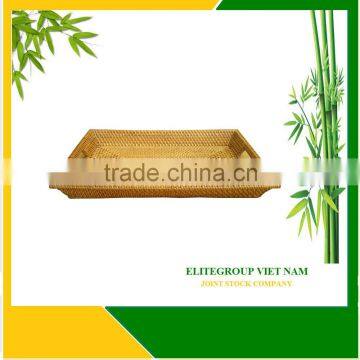 100% material natural with rattan tray