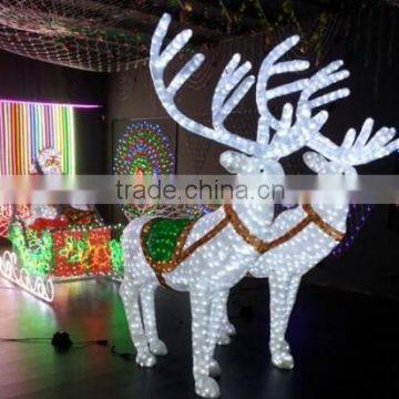 LED crystal sculpture reindeer