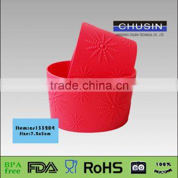 Eco-friendly Heat Resistant and Anti-slip Silicone Cup Sleeves for Coffee photo-4