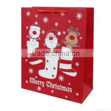 2015 Christmas Paper Bag With Customised Logo