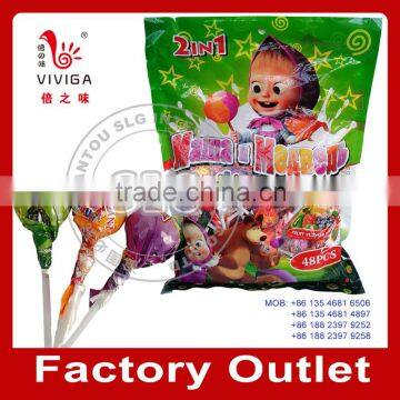 2 IN 1Fruit flavor whistle Lollipop sticks