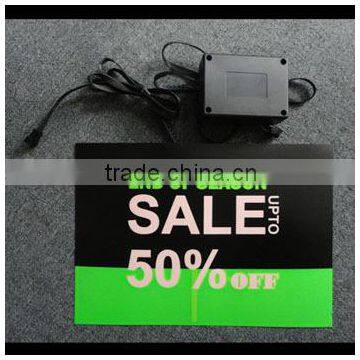 Promotion activity discount el display led display board with inverter and adaptor